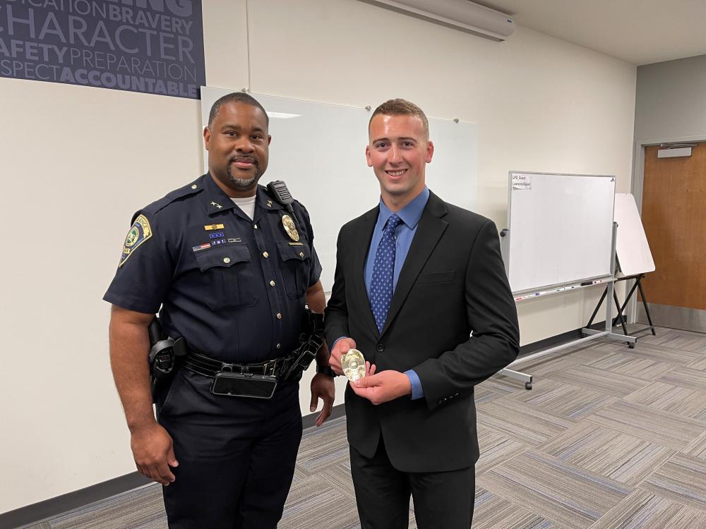 Lawrence Police Department New Officer City of Lawrence, Indiana